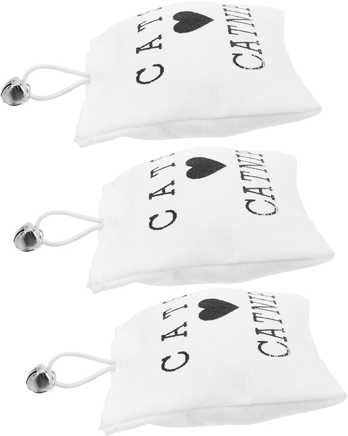 3pcs Catnip Durable Scratch Resistant Catnip Bags for Cats Healthy Material Safe Interactive Play Style