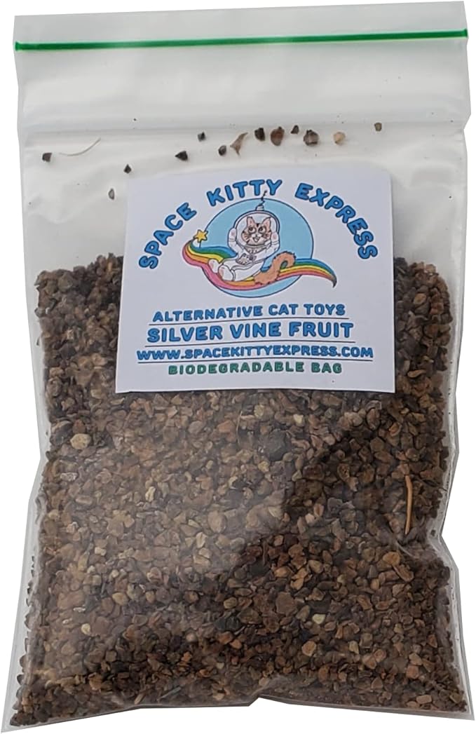Silver Vine (Matatabi, Japanese Catnip), Dried Fruit, Coarse Ground (1 oz. (28 g))
