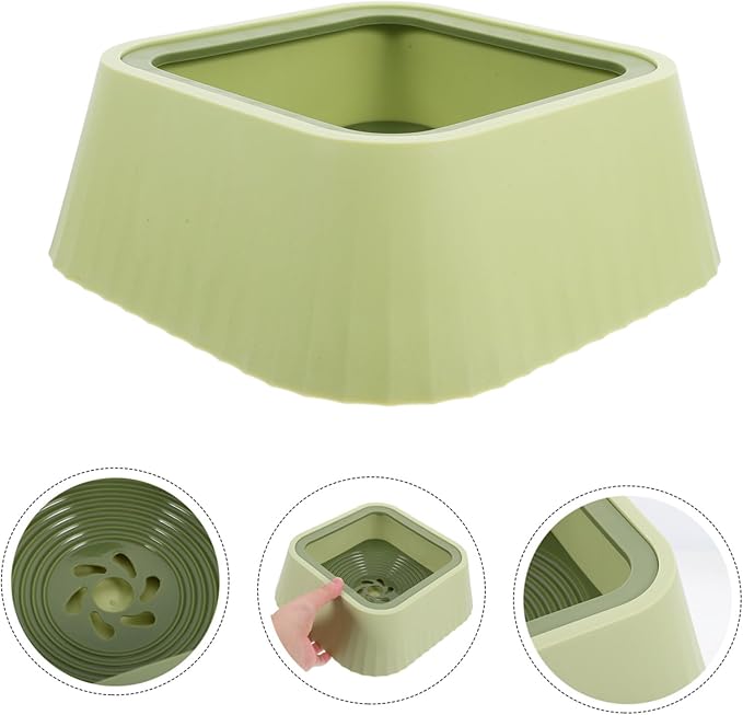 BESPORTBLE Pet Water Bowl Spill-Resistant Floating Mechanism Plastic Feeder for Small Pets Keeps Water and Dry for Home Use