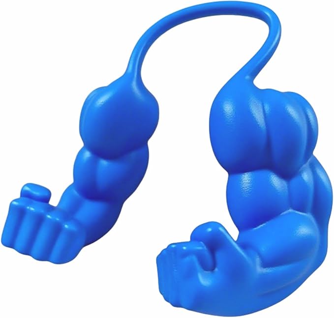 Cat Arms Muscle Arms for Cats Neck Funny 3D Printed Arm Cosplay Accessories (Blue)