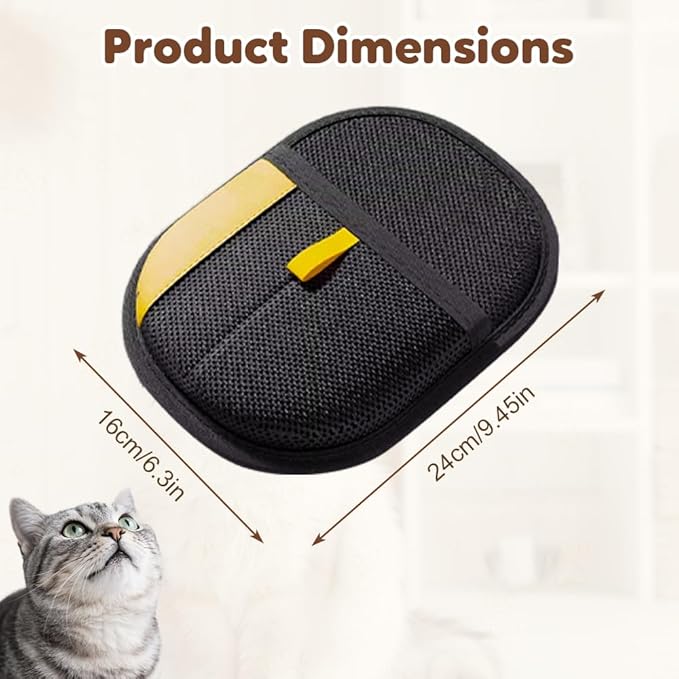 Pet Hair Removal Glove for Cats & Dogs, Electrostatic Gloves Pet Hair Removal, 2025 Upgraded Double Sided Reusable Dogs Cats Hair Grooming Gloves for Couch Furniture Carpet Curtain (3)