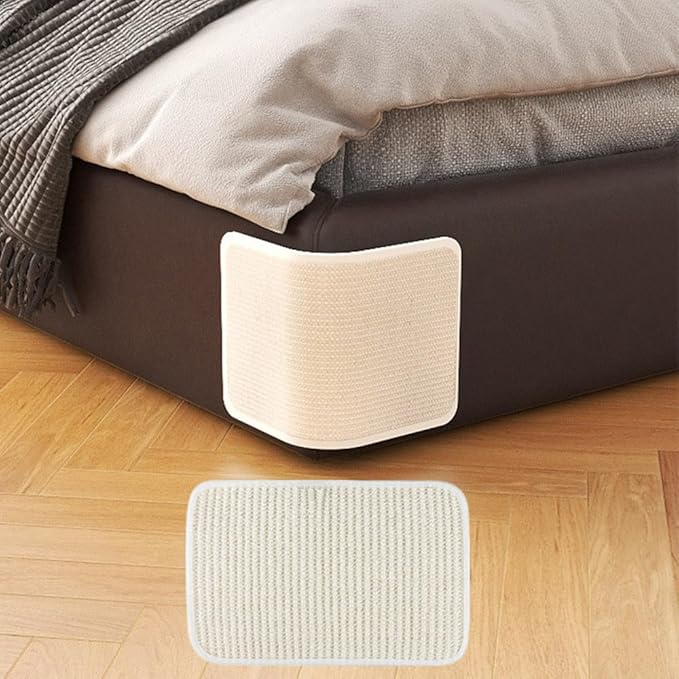 Natural Sisal Cat Scratching Pad Cat Scratch Furniture Protector Cat Scratcher Mat Sofa Bed Corner Protector Anti-Slip Cat Scratch Pads for Grinding Claws, Post Tree Ramp Cardboard Replacement