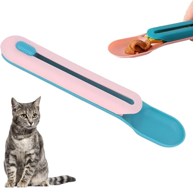 Cat Wet Treats Dispense Spoon, Treat Squeeze Spoon Feeding Watering Supplies Wet Cat Food Storage Pet Food Spoon Cat Treat Dispenser Pet Liquid Snacks Feeder Spoon Cat Strip