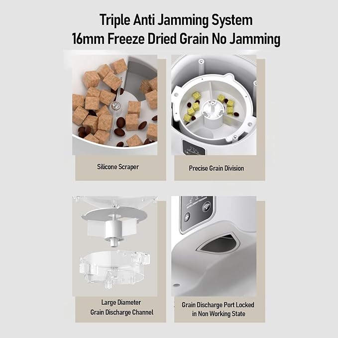 Automatic Cat Feeder Water Fountain Smart WiFi Pet Feeder and Water Dispenser with Remote Control APP for Cats and Dogs