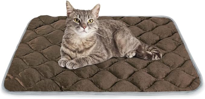 Self Warming Cat Bed Self Heating Cat Mat Thermal Pet Bed Mat Self-Warming Dog Crate Pad