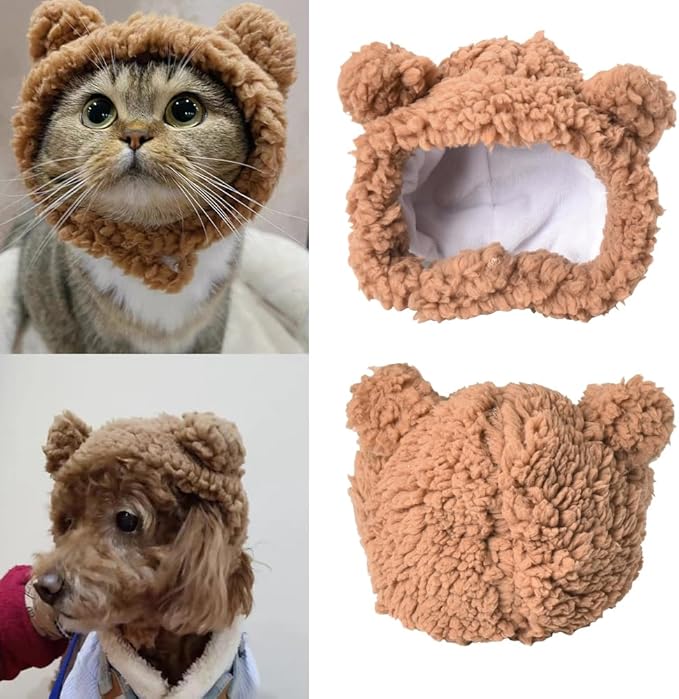 Purrfect Paws Cat & Dog Hats - Ear Covers & Headband for Pets, Noise Protection & Warmth