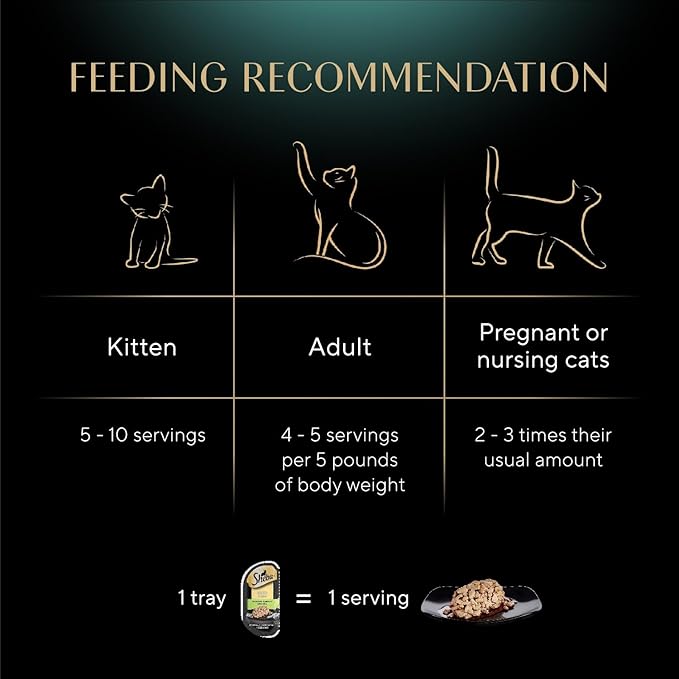 Sheba Perfect Portions Wet Cat Food Cuts in Gravy,Cat Food Wet Recipe,Turkey Entree,2.6 oz. Twin-Pack Trays (,48 Servings),24 Count (Pack of 2)