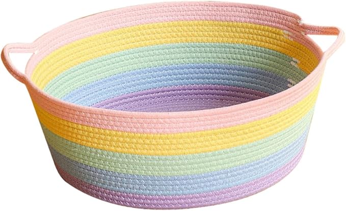 Hand Woven Cat Bed Portable Pet Scratcher Sleeping House Furniture Protection for Indoor Cats Puppy Rest Summer- S