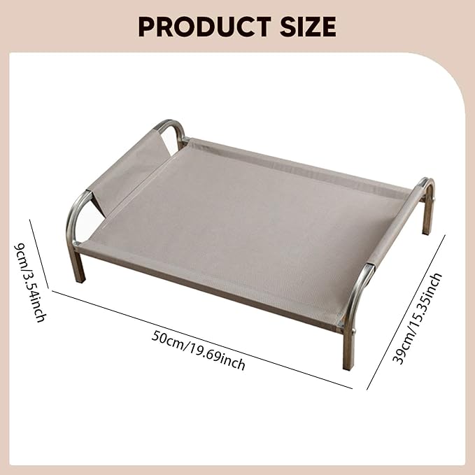 Elevated Cat Bed, Cat Furniture, Wear-Resistant, Comfortable, Breathable, Detachable, Heavy-Duty, for Indoor Pets, Gray