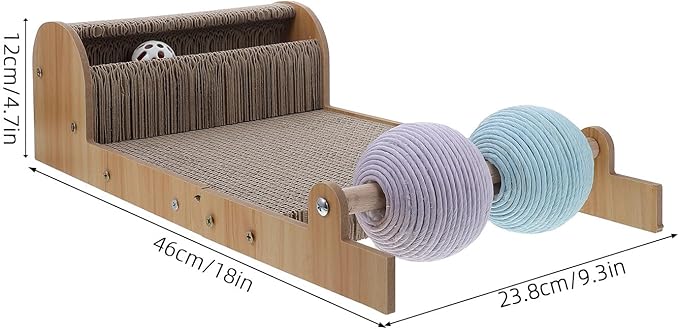 Yardwe Cat Scratcher Sofa Cat Scratch Bed Corrugated Cardboard Scratch Pad Lounger Kitten Grinding Claws Furniture Protector