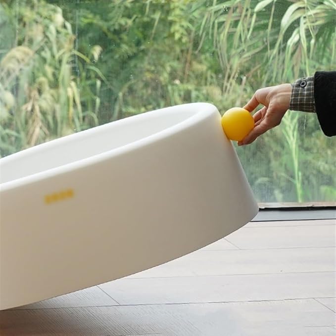 Pet Supplies, Extra Large Open Cat Litter Box - Nonstick & Anti-Splashing, Easy to Clean