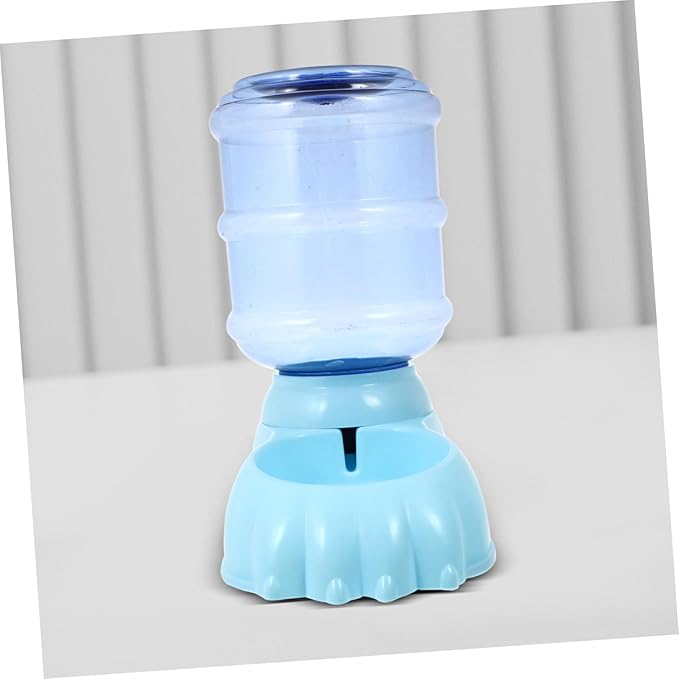 Abaodam 3.8L Automatic Dog Water Dispenser Gravity PET Water Bowl for Cats Dogs Watering System Non-Slip Base Suitable for Home Travel Random Color