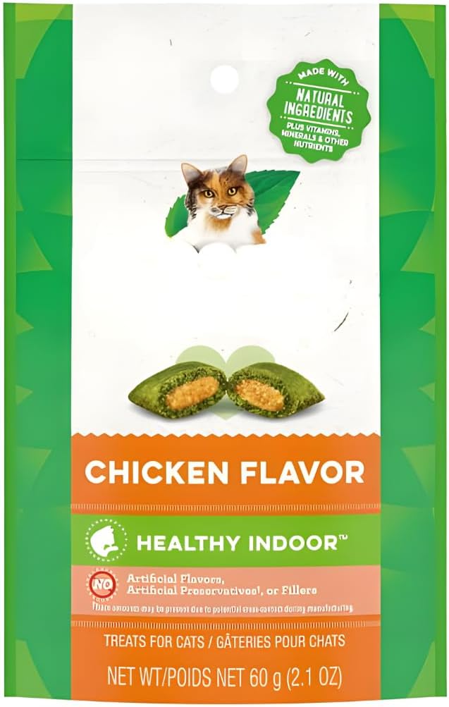 SEDLAV Smartbites Chicken Flavor Crunchy Soft Treat for Cat, 2.1 Oz, Sticker,