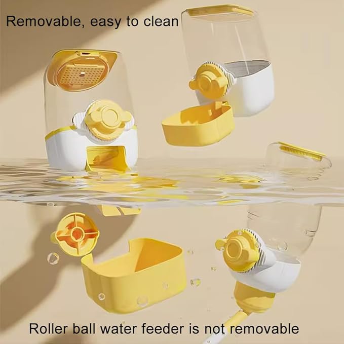 Pet Dog Cat Hanging Automatic Feeders Drinking Bowls, Auto Gravity Rabbits Feeder No Drip Water Set, Cage Pet Feeding Bowls Dispenser for Cats Dogs Puppy, Rabbit (Geen)