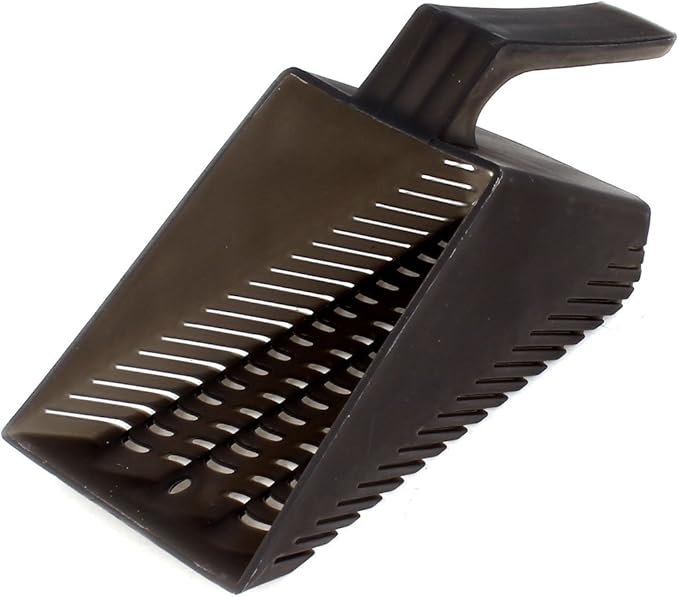 uxcell Plastic Nonslip Grip Pet Dog Puppy Wastes Trash Litter Scoop, Black