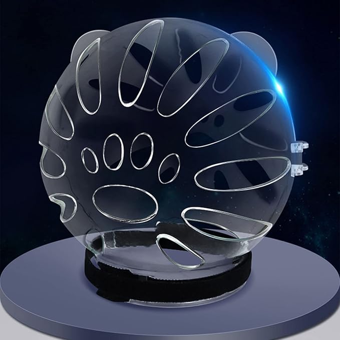 Muloo Pet Recovery Space Helmet Anti-Lick/Anti-Bite Cat Head-Cover Breathable- Helmet Cat Grooming Help Supplies Cat Headgear As The Picture Shown, Large