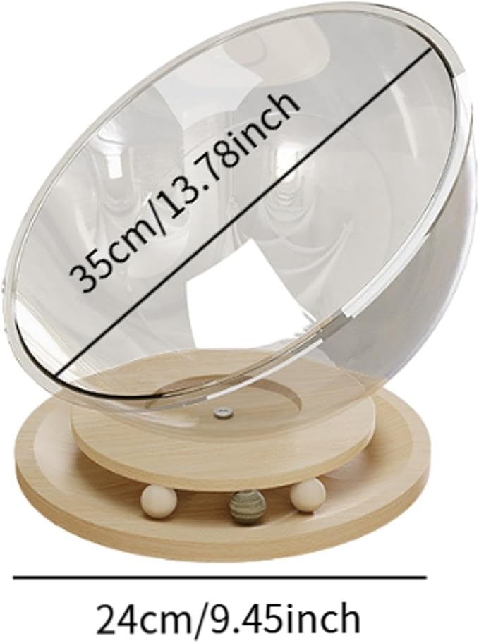 Space Capsule Cat Bed Pet Furniture Easy Cleaning Universal Small Pets Activity Centre Sleeping Nest Toy- Density Board L