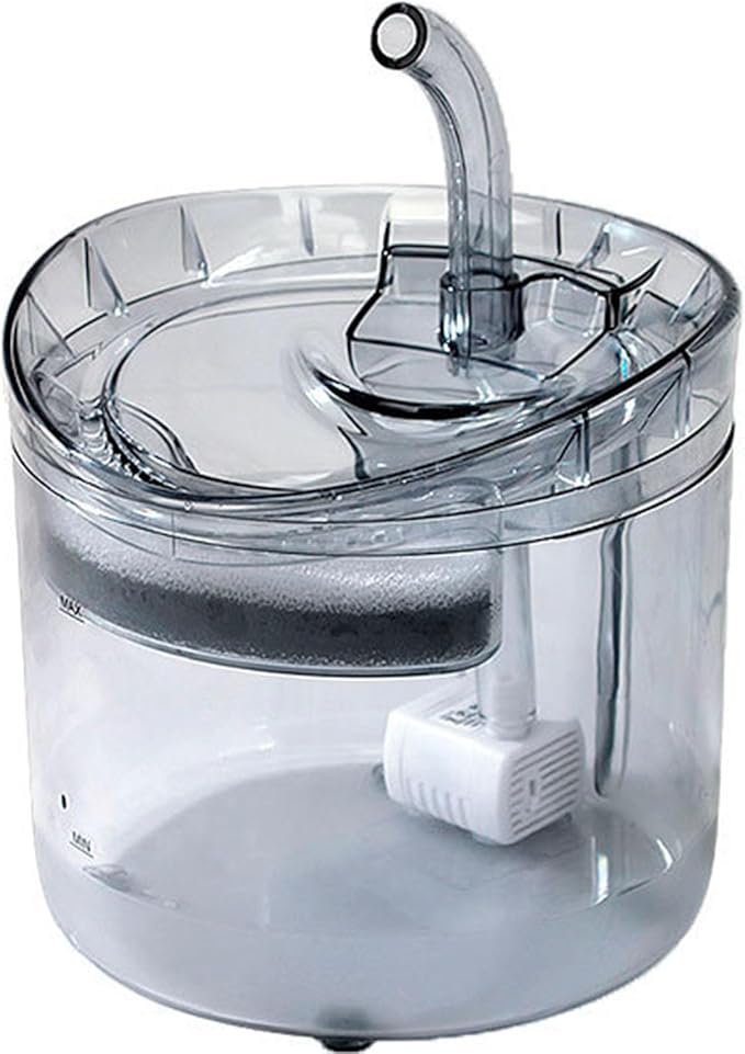 Pet Water Fountain, 2L Large Capacity, Multi-Layer Filtration Design, Silent Operation, USB Powered, Suitable for Cats and Small Dogs