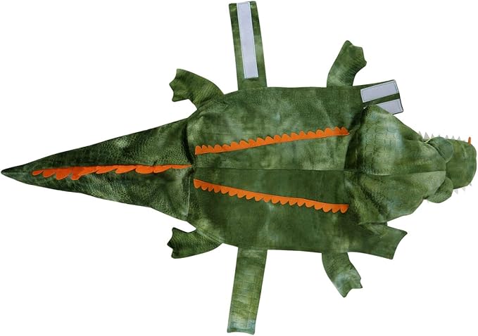 Mogoko Funny Dog Crocodile Costumes, Pet Halloween Alligator Cosplay Dress, Adorable Cat Apparel Animal Warm Outfits Clothes(S Size)