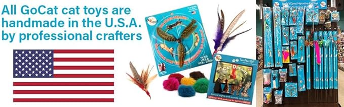 GoCat Da Bird Cat Toy Refill Accessories, Handmade in the USA, Sparkler