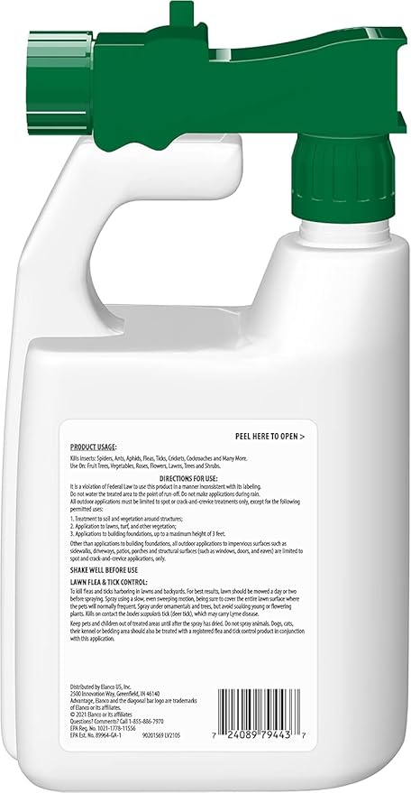 Bundle of Advantage Topical Flea Treatment and Prevention for Large Cats Over 9 lbs. + Advantage Yard & Premise Spray 32 oz.