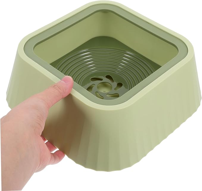 BESPORTBLE Pet Water Bowl Spill-Resistant Floating Mechanism Plastic Feeder for Small Pets Keeps Water and Dry for Home Use
