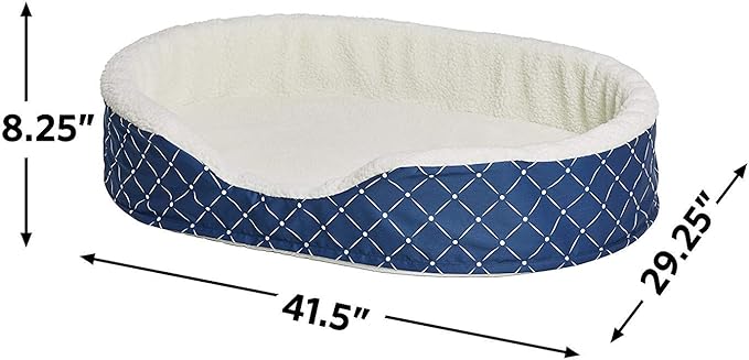 MidWest Homes for Pets CU43BLD Orthopedic Cradle Pet Bed for Dogs & Cats, Large
