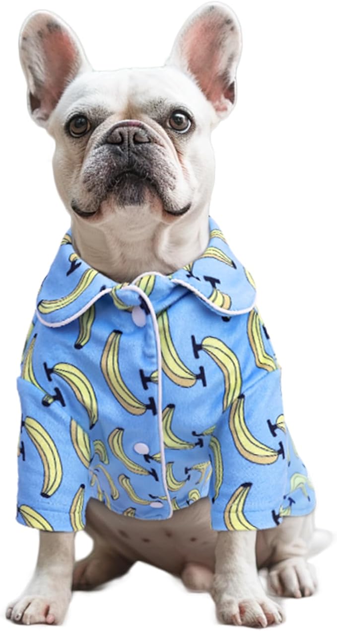 CuteBone Two-Leg Velvet Pet Pajamas Girl Dog Clothes - Soft, Cozy, and Stretchy Boy Pjs for Small, Medium Dogs and Cats Winter Sleepwear Apparel LTP03M