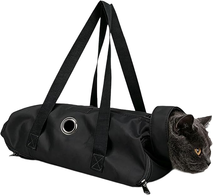 Cat Grooming Bag - Adjustable Pet Wrap | Portable Cat Grooming Supplies for Nail Trimming, Bathing, Teeth Cleaning, Clipping, and Care, Suitable for Small, Medium, and Large Cats At Home Or Groomings