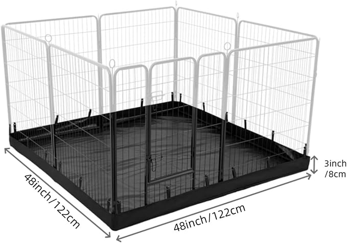 Cat Litter Training Pad - 460g Puppy Training Mats, Washable Dog Whelping Pad, Indoor Cat Fence Mat | Oxford Cloth Waterproof Mat for Puppy Pee, Playpen, Sofa, Bed, Car Trunk, and Home Use