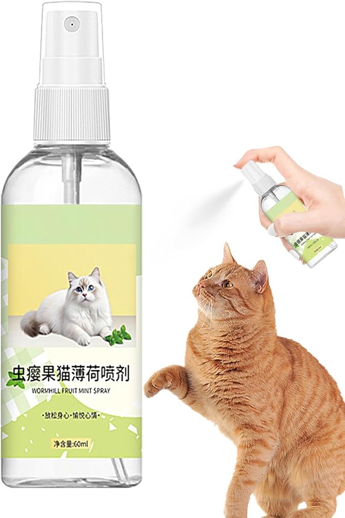 Catnip Spray for Indoor Cats - Attractive Catnip Spray for Cats, Catnip Spray for Cats | Organic Catnip Spray Liquid, 60ml Catnip Spray for Indoor Cats Relieves Stress, Calming, Revives Toys