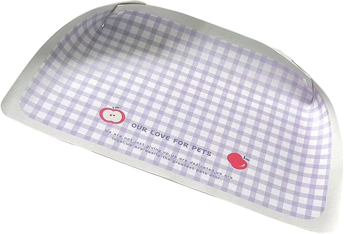Nonspill Cats Food Mat Feeding Placemat Nonslip Base PU Oil Easy Maintenances for Pet Indoor Use Spillproof Food Mat