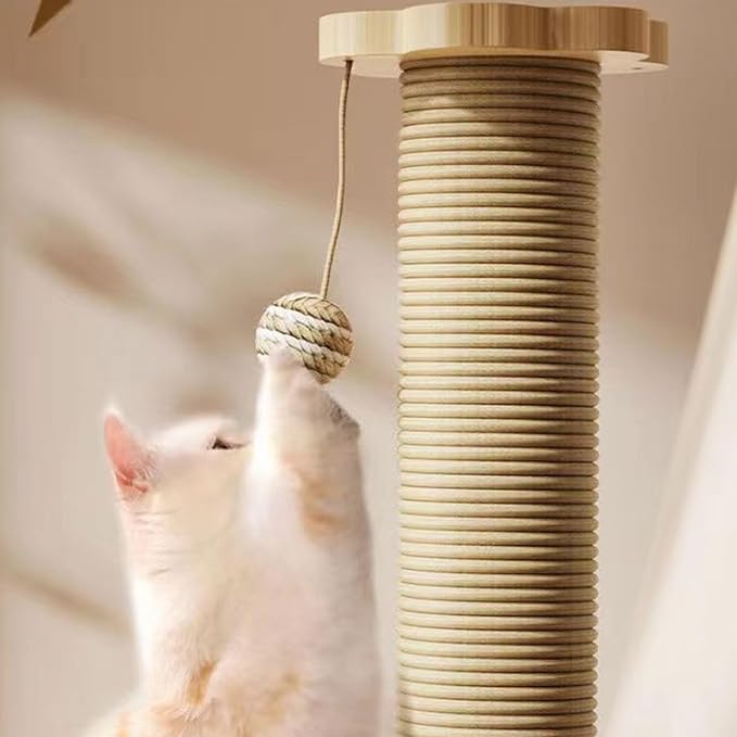 Kitten Furniture Bed Post Kitten Scratcher Toy for Pet Indoor Play Scratcher Sisal Scratch