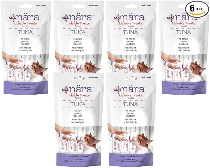 Café Nara Tuna Flavored Lickable Treats for Cats - Pack of 6