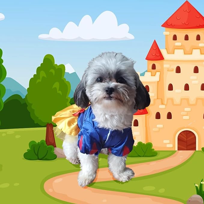 Dog Costume Dog Halloween Costume, Princess Dogs Dress Halloween Cat Costumes Pet Apparel, Cute Cosplay Costumes Coat for Halloween Party Christmas Special Events