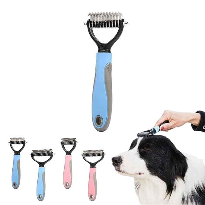 Vivanchor Pet Pro, Pet Pro Grooming Tool, Grooming Brush, Deshedding Combfor Cats, Deshedding Comb for Cats, Self-Cleaning Undercoat Depilatory Tool