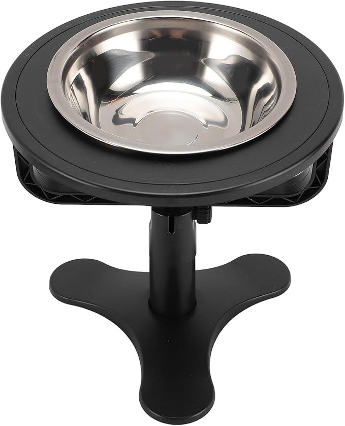 Raised Cat Food Bowl, Height Adjustable 0 to 20 Degree Tilted Food and Water Feeding Dishes for Cats Kitten Puppies