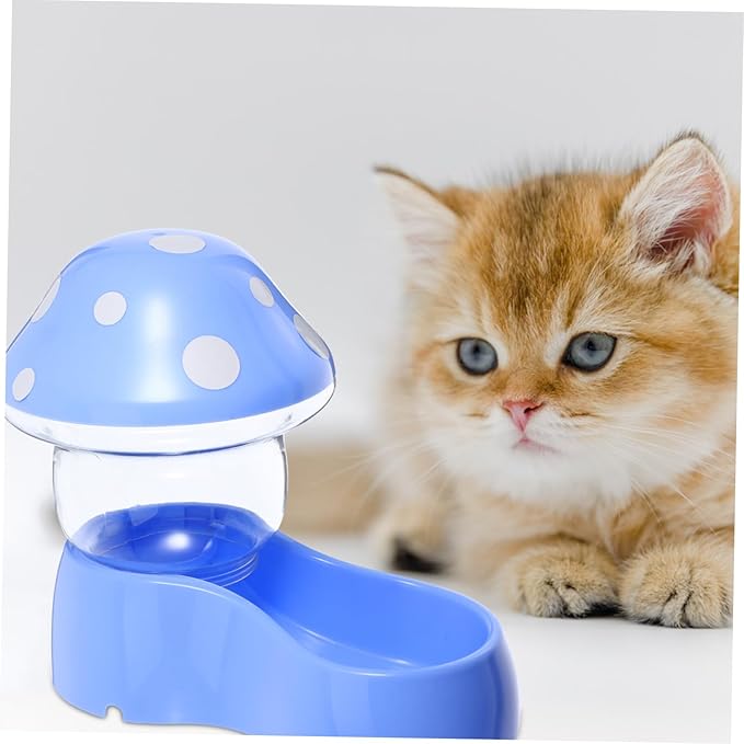Abaodam Automatic Pet Feeder Dispenser for Cats and Dogs Gravity Design with Texture for Monitoring Compact Safe Smooth Surface for Pet Food Storage