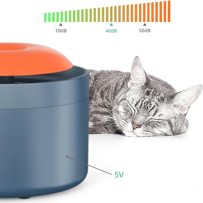 GeRRiT Ceramic Cat Water Fountain,2L Super Quiet Automatic Pet Water Dispenser for Puppy and Kittens Indoor with Extra Backup Water Pumps