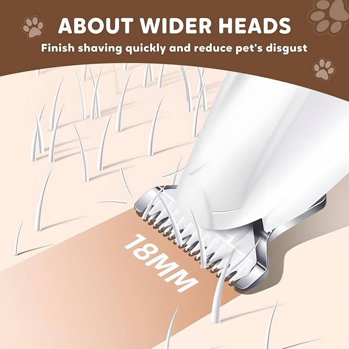 Pet MicroPrecision Trimmer, 2026 New Rechargeable Pet Trimmer, Waterproof Dog Hair Clipper for Home Use, Multifunctional Cordless Pets Clipper for Pets Owners (1)