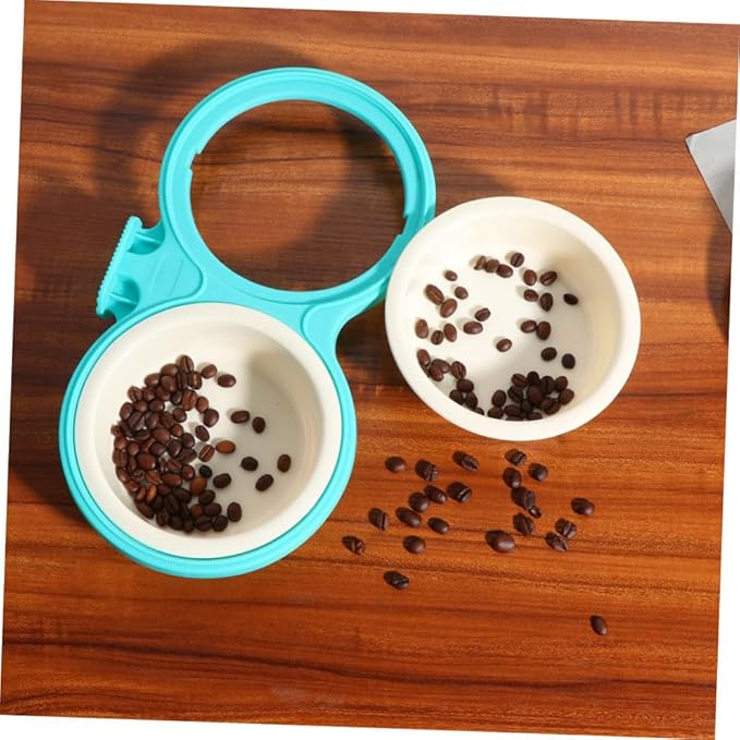 Sosoport 1pc Hanging Pet Double Bowls Large Pet Feeder for Cats and Dogs and Easy to Space-Saving Design for Convenient Feeding Cages