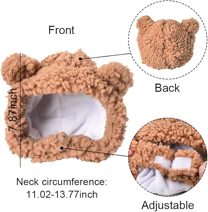 Purrfect Paws Cat & Dog Hats - Ear Covers & Headband for Pets, Noise Protection & Warmth