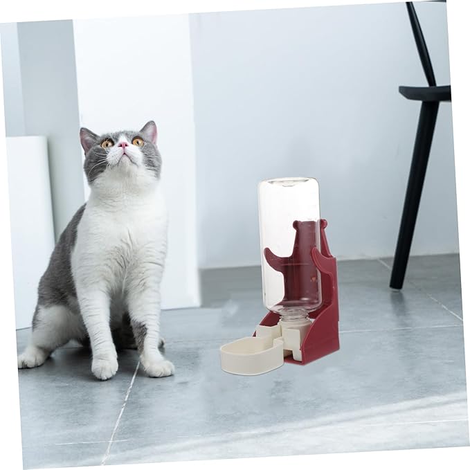 2pcs Pet Hanging Water Feeder for Dogs and Cats Automatic Water Dispenser Bottle Design for Pets Material Easy to Use Watering Device