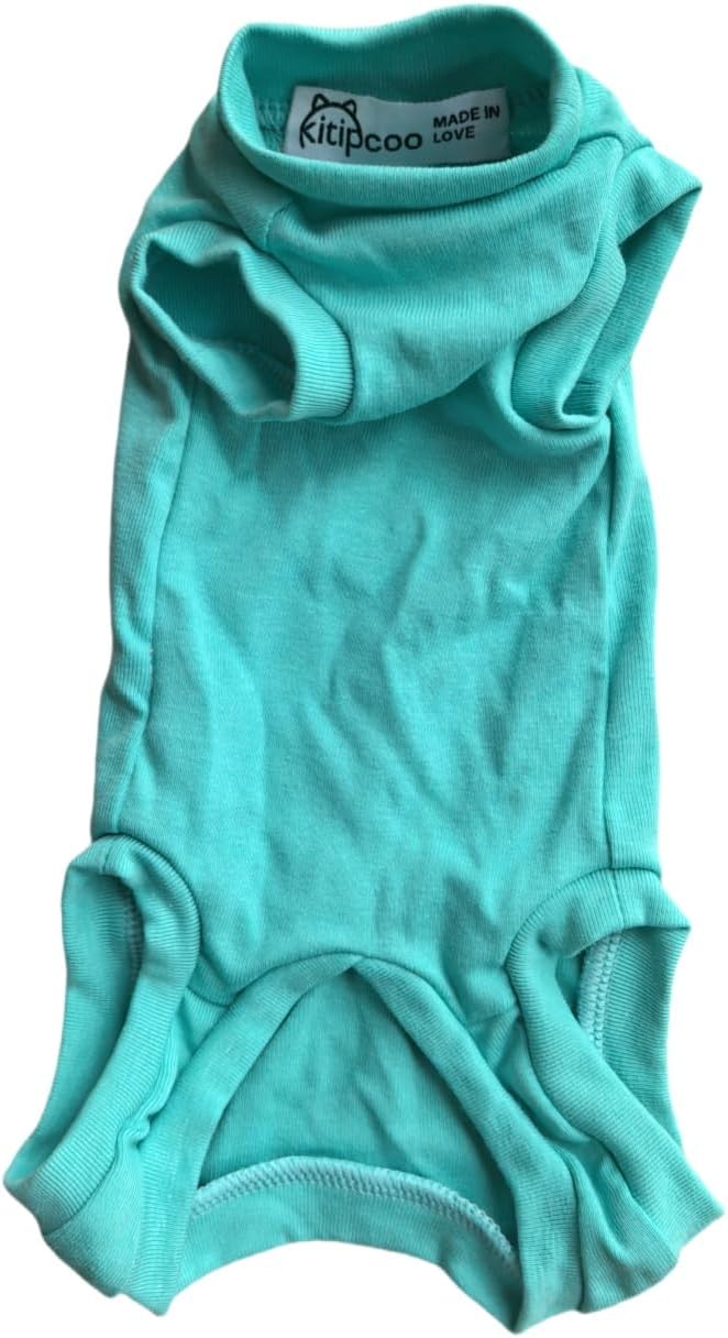 Sphynx Cat Clothes Sleeveless Bodysuit Elastic Hairless Cat Pajamas Pet Clothes Cat Surgery Recovery Suit Wounds and Skin Diseases for Cats Dogs After Surgery Wear Suit