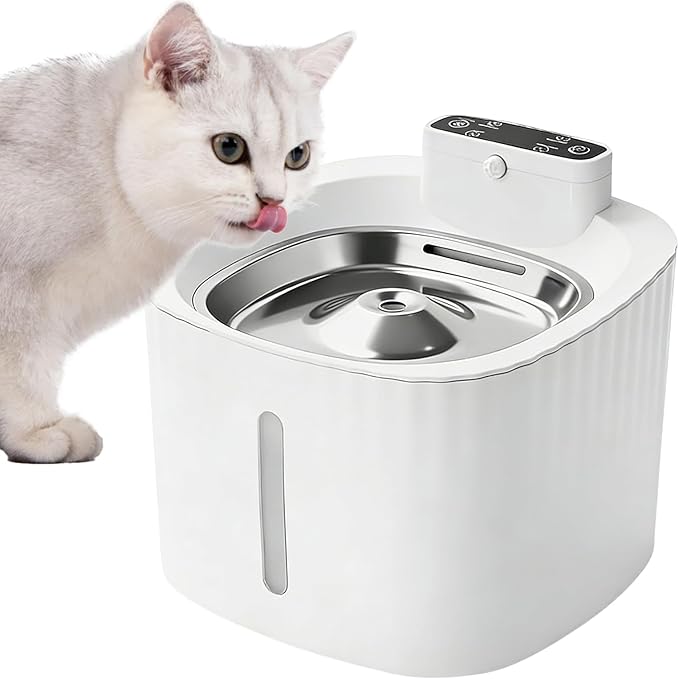 Smart Pet Water Fountain – Sensor Activated Wireless Drinking Dispenser with LED Light | Large Capacity Auto Circulation System, Quiet Hydration for Cats Dogs Indoor Use