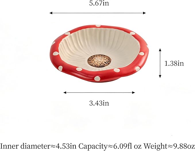 Ceramic Cat Bowl Set with Wooden Stand - Raised Elevated Food & Water Dishes to Prevent Black Chin, Slow Feed for Digestion, Non-Slip Stable Base for Dry & Wet Food