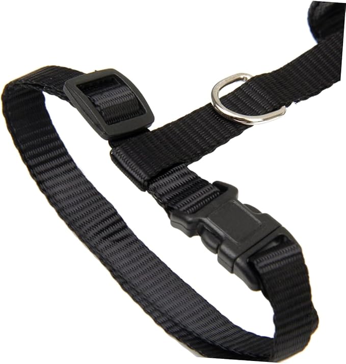 Adjustable Cat Harness and Leash Lightweight Black Collar with Snap Buckle for Secure Walking Shaped Design for Comfortable Fit and Easy Wear
