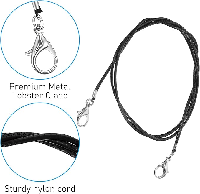 Molain 3 Pcs Cat Wand Toy Replacement Strings, 25 Inch Long Cat Toy String Cat Toy Wire with Lobster Clasps for All Lures Cats Stick