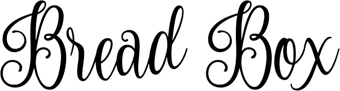 Bread Box 7.5w x 2h Label | Kitchen Organization | Die Cut Vinyl Decal | Black Fancy Font (Sticker Only)