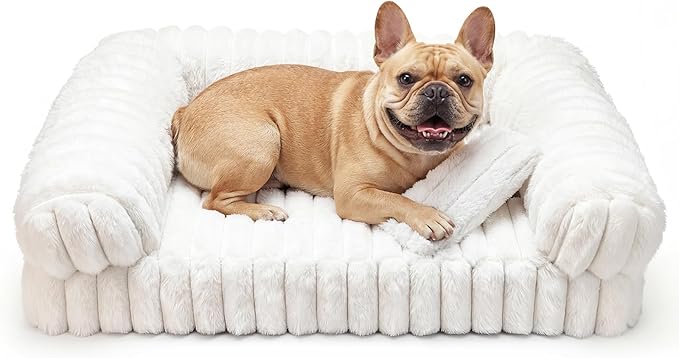 Cat Bed, Cat Beds for Indoor Cats, Winter Self Warming Pet Sofa Bed, Washable Medium Pet Bed for Puppy and Small to Large Kitten with Anti-Slip Bottom, Fits Up to 65lbs Pets